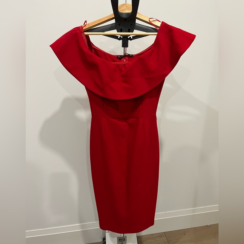 Red Off Shoulder Dress